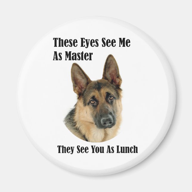 German Shepherd Master Magnet (Framsidan)