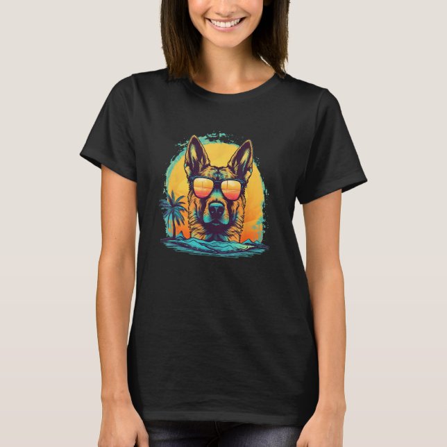 German Shepherd Men Women Kids_2 T Shirt (Framsida)
