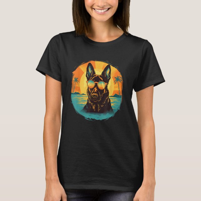 German Shepherd Men Women Kids_3 T Shirt (Framsida)