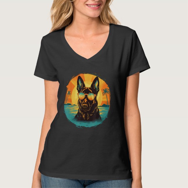 German Shepherd Men Women Kids_3 T Shirt (Framsida)