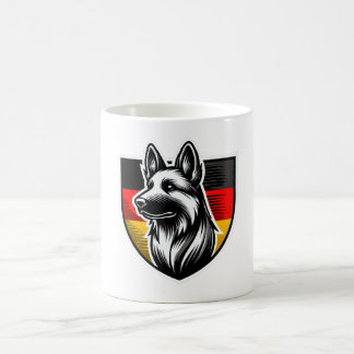 German Shepherd Mug with German Flag - Perfect Gif Kaffemugg