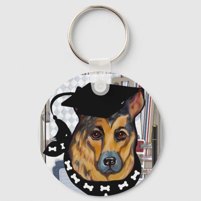 GERMAN SHEPHERD NYCKELRING (Framsida)