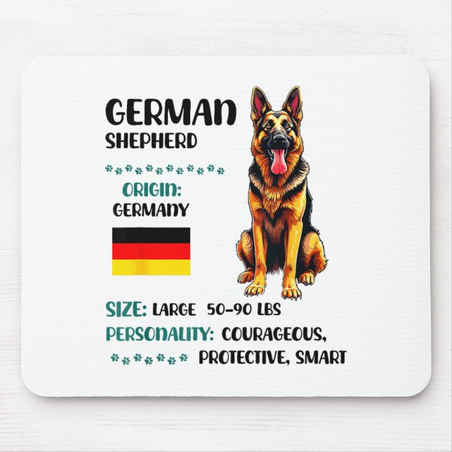German Shepherd Origin Funny German Shepherd Lover Musmatta (Framsidan)
