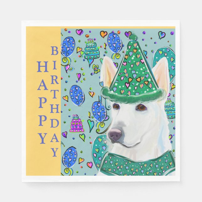 GERMAN SHEPHERD PAPPERSSERVETT (Framsidan)