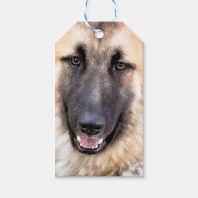 GERMAN SHEPHERD PRESENTETIKETT (Framsidan)