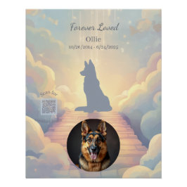 German Shepherd Rainbow Bridge Poster Perfect Poster