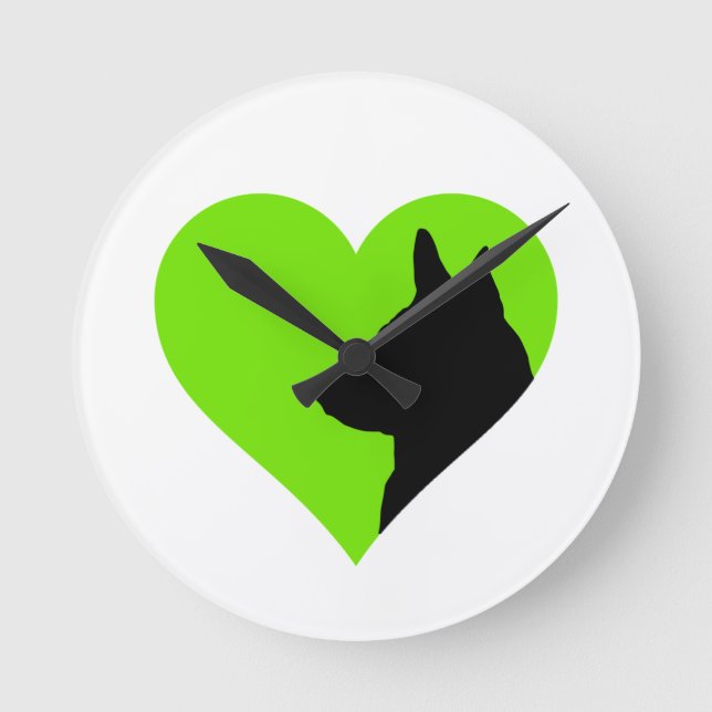 German Shepherd     Rund Klocka (Framsida)