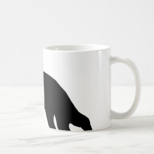 german shepherd silo black kaffemugg