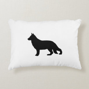 german shepherd silo black prydnadskudde