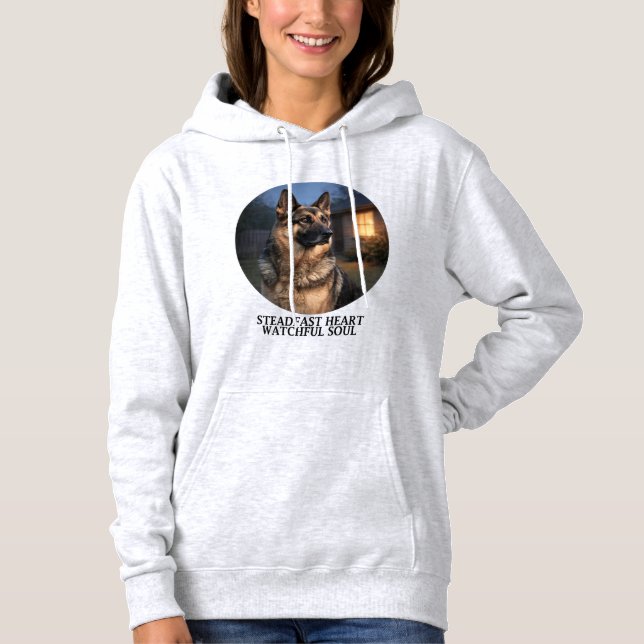 German Shepherd Steadfast Heart T Shirt (Framsida)
