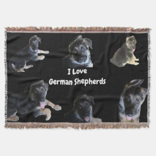 GERMAN SHEPHERD throw Throw Blanket Filt