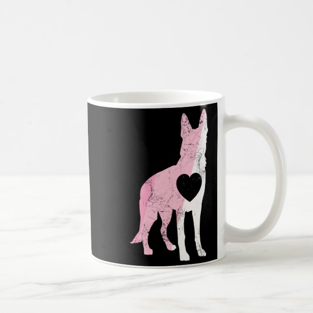 German Shepherd Valentines Day Cud Love Dog _1  Kaffemugg (Höger)