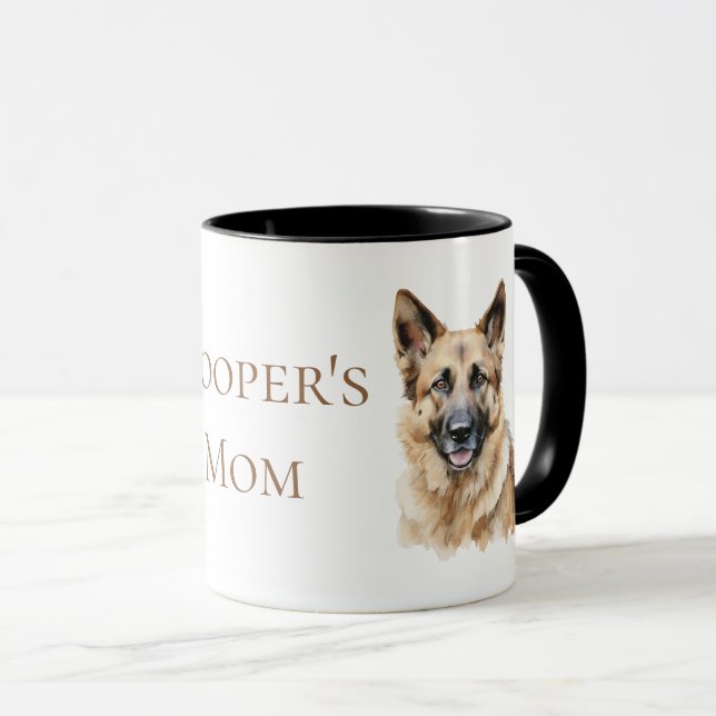 German Shepherd Watercolor  Mugg (Framsida höger)