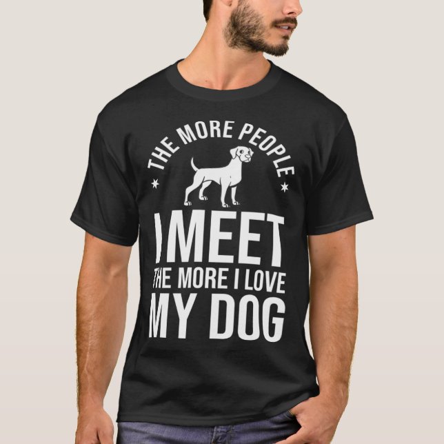 German Shorthaired Pointer Dog Puppies Owner T Shirt (Framsida)