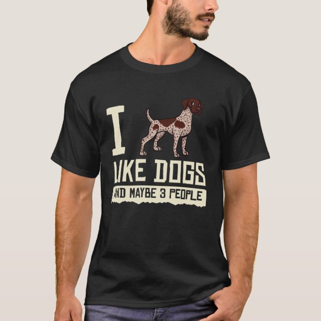 German Shorthaired Pointer Dog  Puppies Owner T Shirt (Framsida)