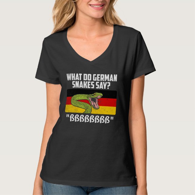 German snakes German snake saying snake owner T Shirt (Framsida)