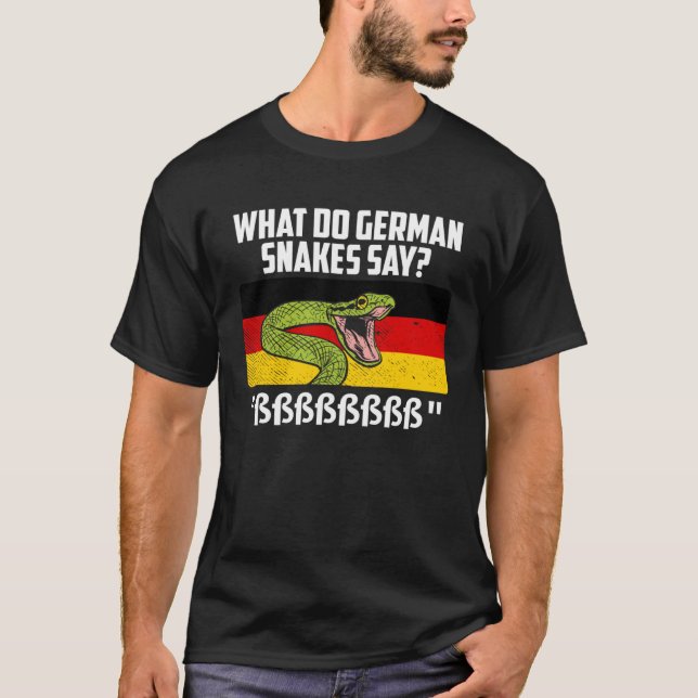 German snakes German snake saying snake owner T Shirt (Framsida)