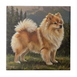 German Spitz Kakelplatta