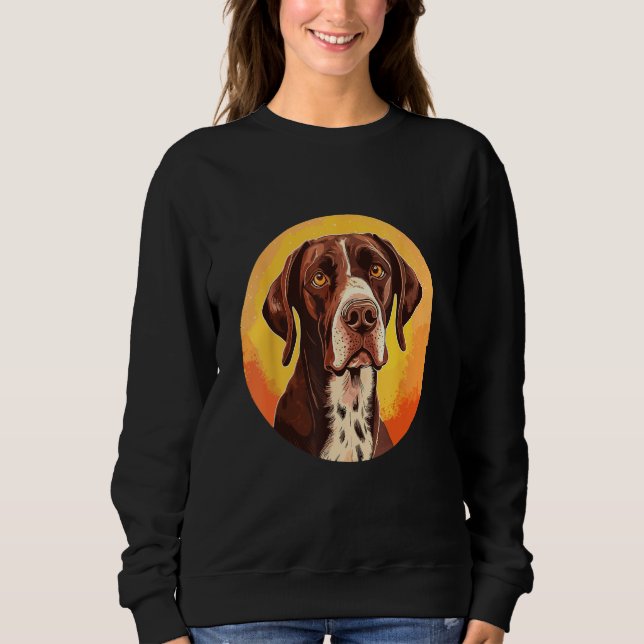 German Wire Hair Dog Cute Dog Breed Design 2 T Shirt (Framsida)
