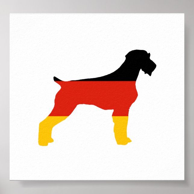 german wirehaged peinter flagga silo tyskland-flag poster (Framsidan)