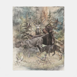 German Wirehaired Pointer Fleecefilt