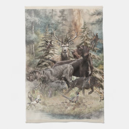 German Wirehaired Pointer Kökshandduk