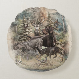 German Wirehaired Pointer Rund Kudde