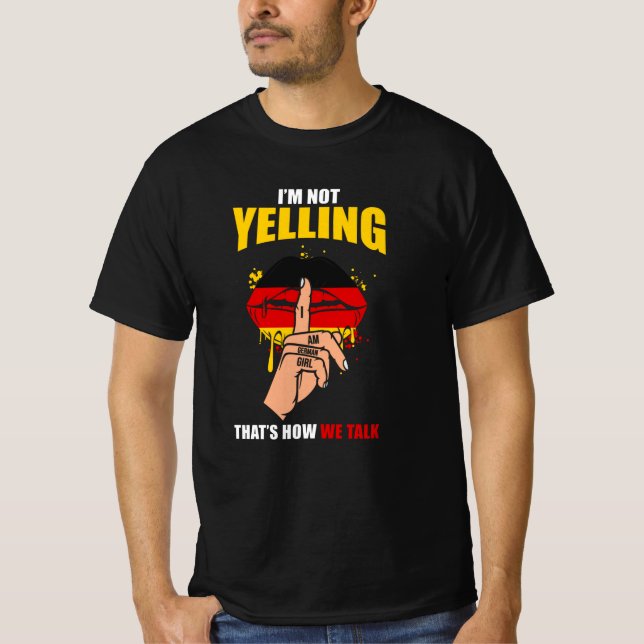 German Woman Gift T Shirt (Framsida)