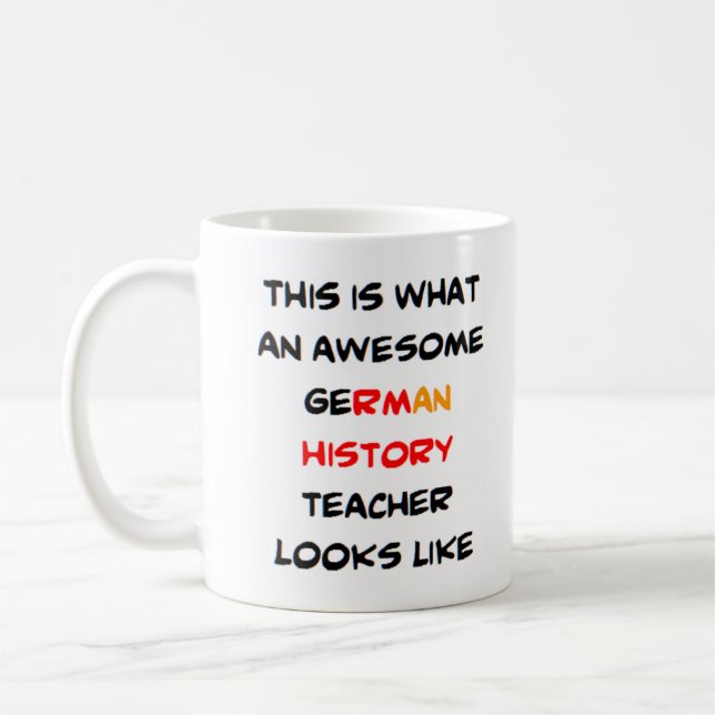 Germanhistorielärare, fantastisk kaffemugg (Vänster)