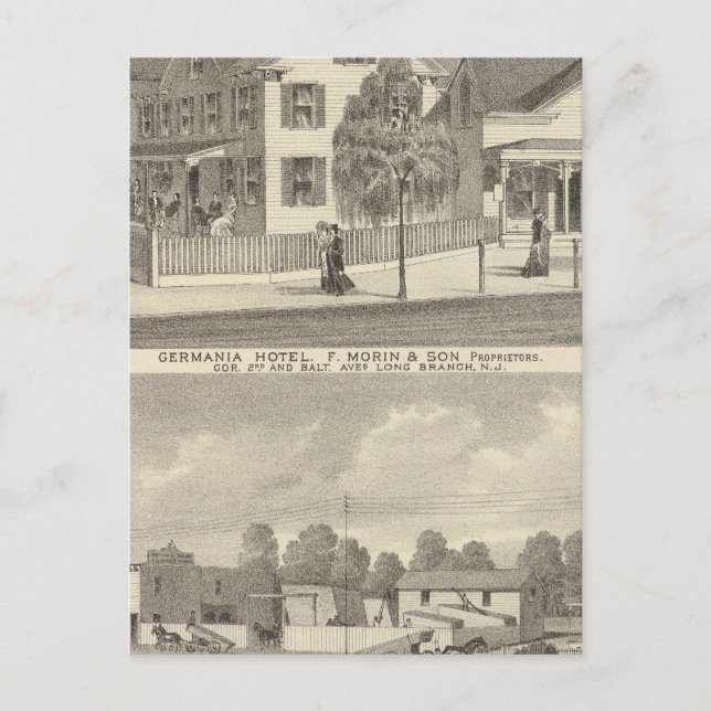 Germania Hotel, Long Gren och Hughes Brothers Vykort (Framsida)