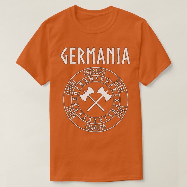 Germania Tribes från antikens Tysklanda del T Shirt (Design framsida)