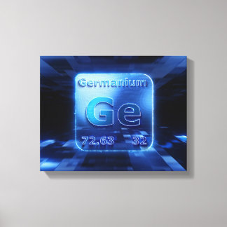GERMANIUM CHEMICAL INSLAG EXTREME BLUE DESIGN CANVASTRYCK