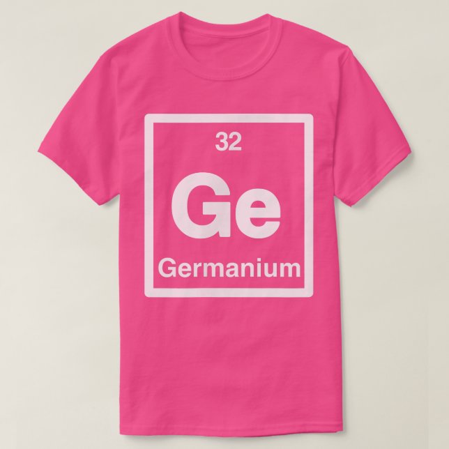 Germanium - Ge - Periodiska Bord i Inslag - Scie T Shirt (Design framsida)