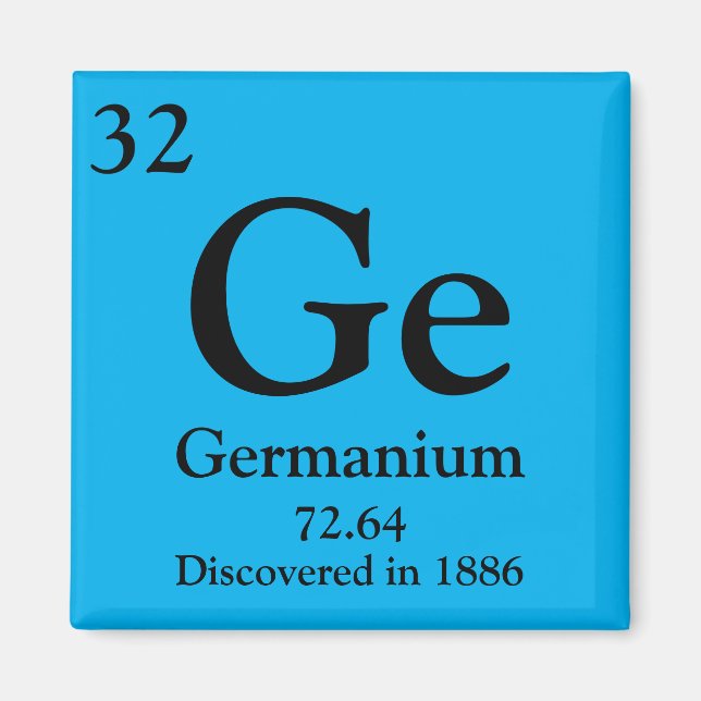 Germanium Periodic Bord Magnet (Framsidan)
