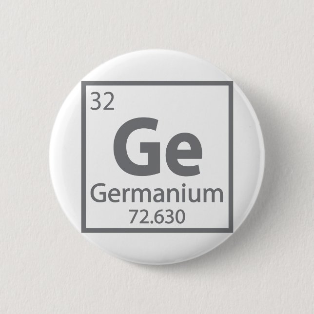 Germanium - Tyska vetenskapen Periodic Bord Knapp (Framsida)