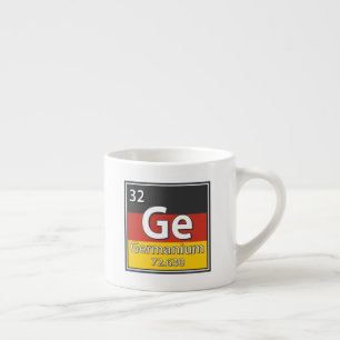 Germanium - Tyskland Flagga German Science Espressomugg