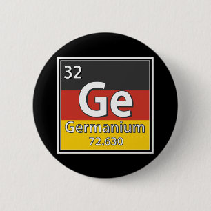 Germanium - Tyskland Flagga German Science Knapp