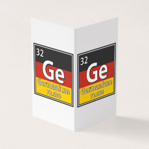 Germanium - Tyskland Flagga German Science Kort