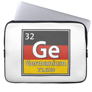 Germanium - Tyskland Flagga German Science Laptop Fodral