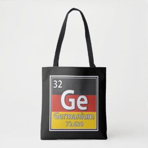 Germanium - Tyskland Flagga German Science Tygkasse