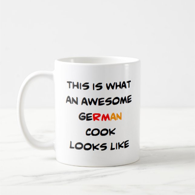 germankock, fantastisk kaffemugg (Vänster)