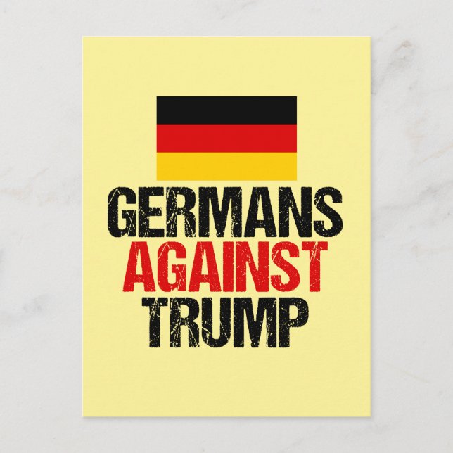 Germans Against Donald Trump Vykort (Framsida)