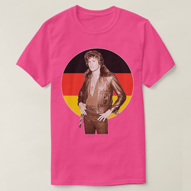 Germans Kärlek David Hasselhoff T Shirt (Design framsida)