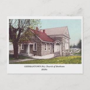 Germantown Philadelphia Brethren Church vykort