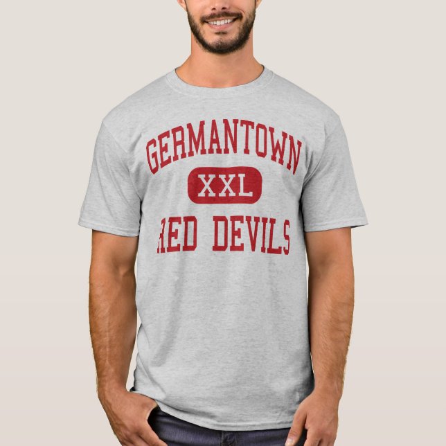 Germantown - röd djävular - kick - Germantown Tee (Framsida)