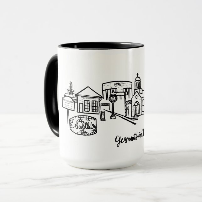 Germantown Skyline Combo Mugg (Framsida vänster)