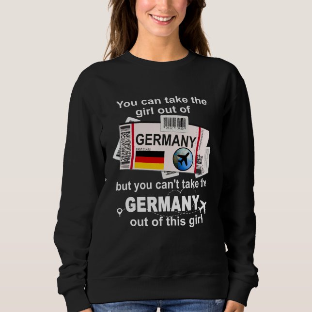 Germany Boarding Pass  Germany Girl  Germany T Shirt (Framsida)