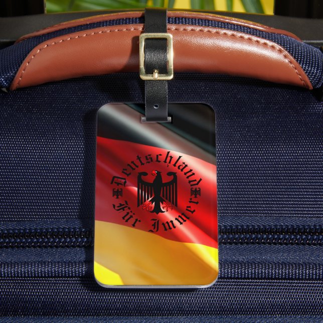 Germany/Deutschland Forever/black eagle/flag Bagagebricka (Framsida Insitu 2)