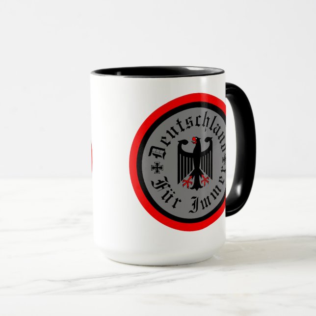 Germany/Deutschland Forever/black eagle/iron cross Mugg (Framsida höger)
