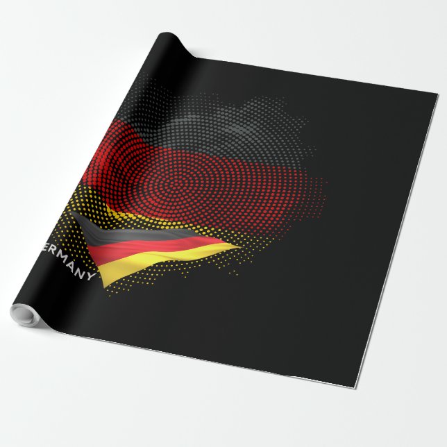 Germany flag presentpapper (Utrullad)